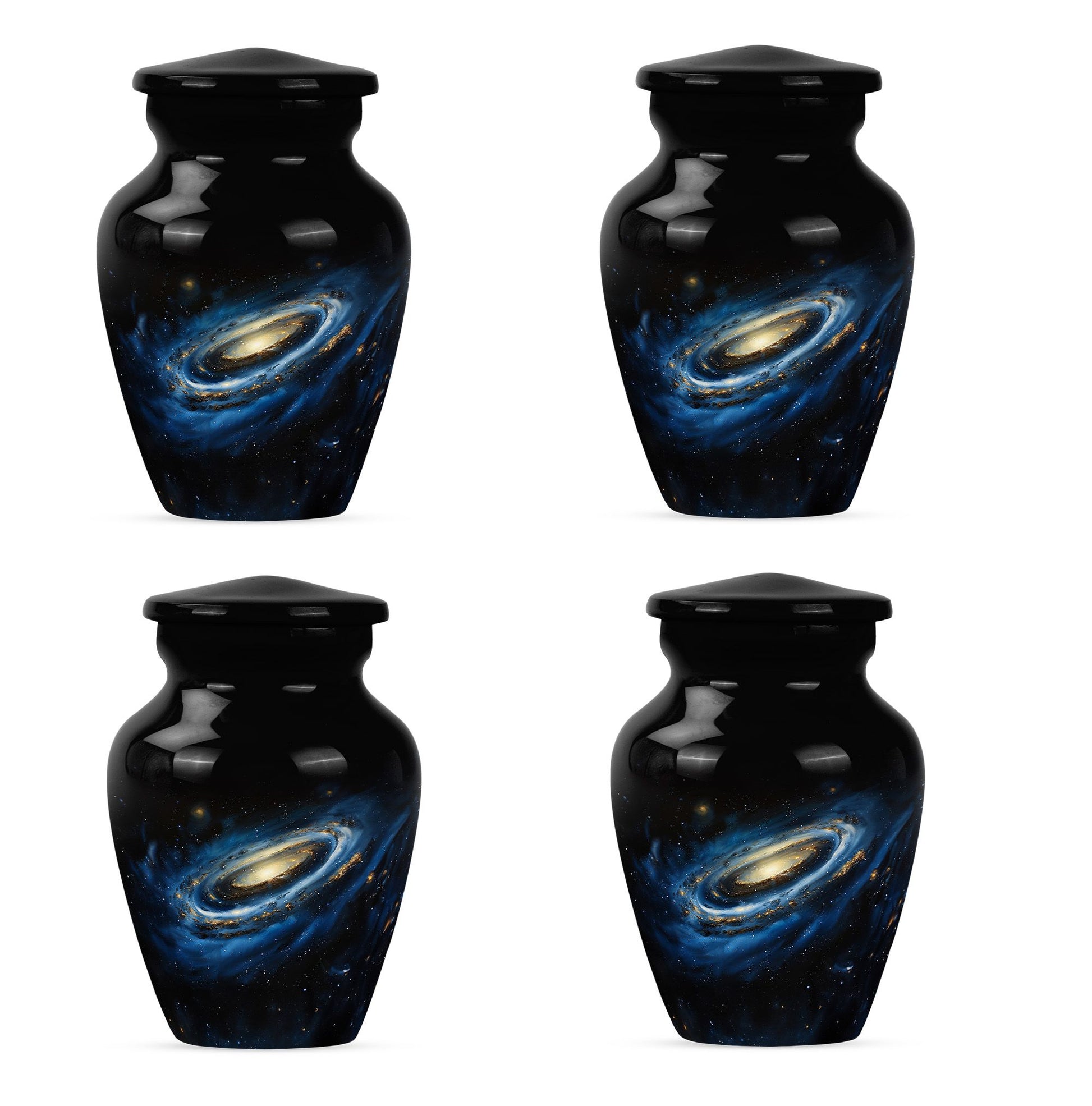 Galaxy Cremation Urns For Ashes For Women Teardrop, Heart Shape Urn