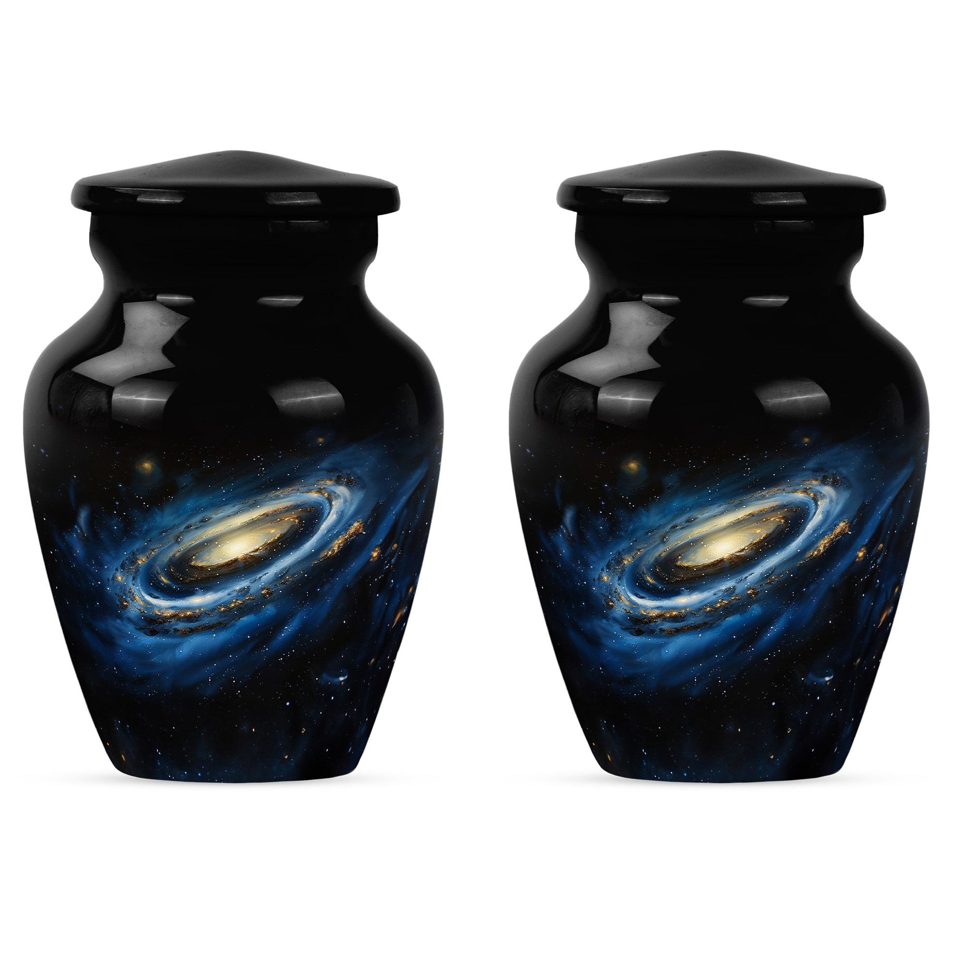 Galaxy Cremation Urns For Ashes For Women Teardrop, Heart Shape Urn