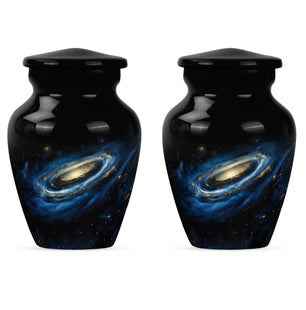 Galaxy Cremation Urns For Ashes For Women Teardrop, Heart Shape Urn