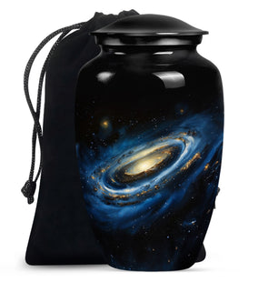 Galaxy Cremation Urns For Ashes For Women Teardrop, Heart Shape Urn