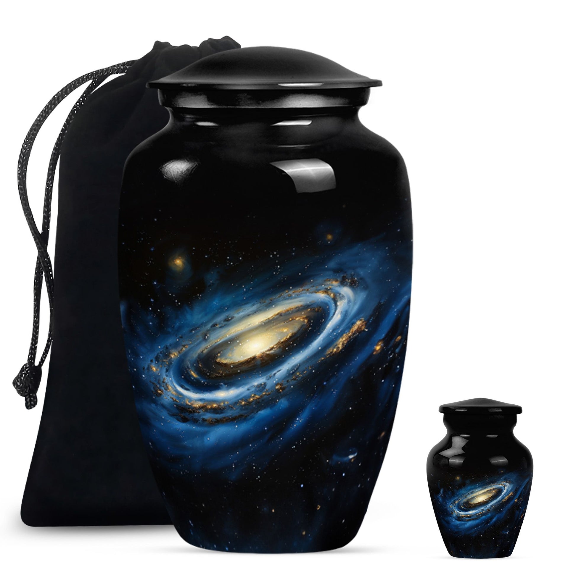 Galaxy Cremation Urns For Ashes For Women Teardrop, Heart Shape Urn
