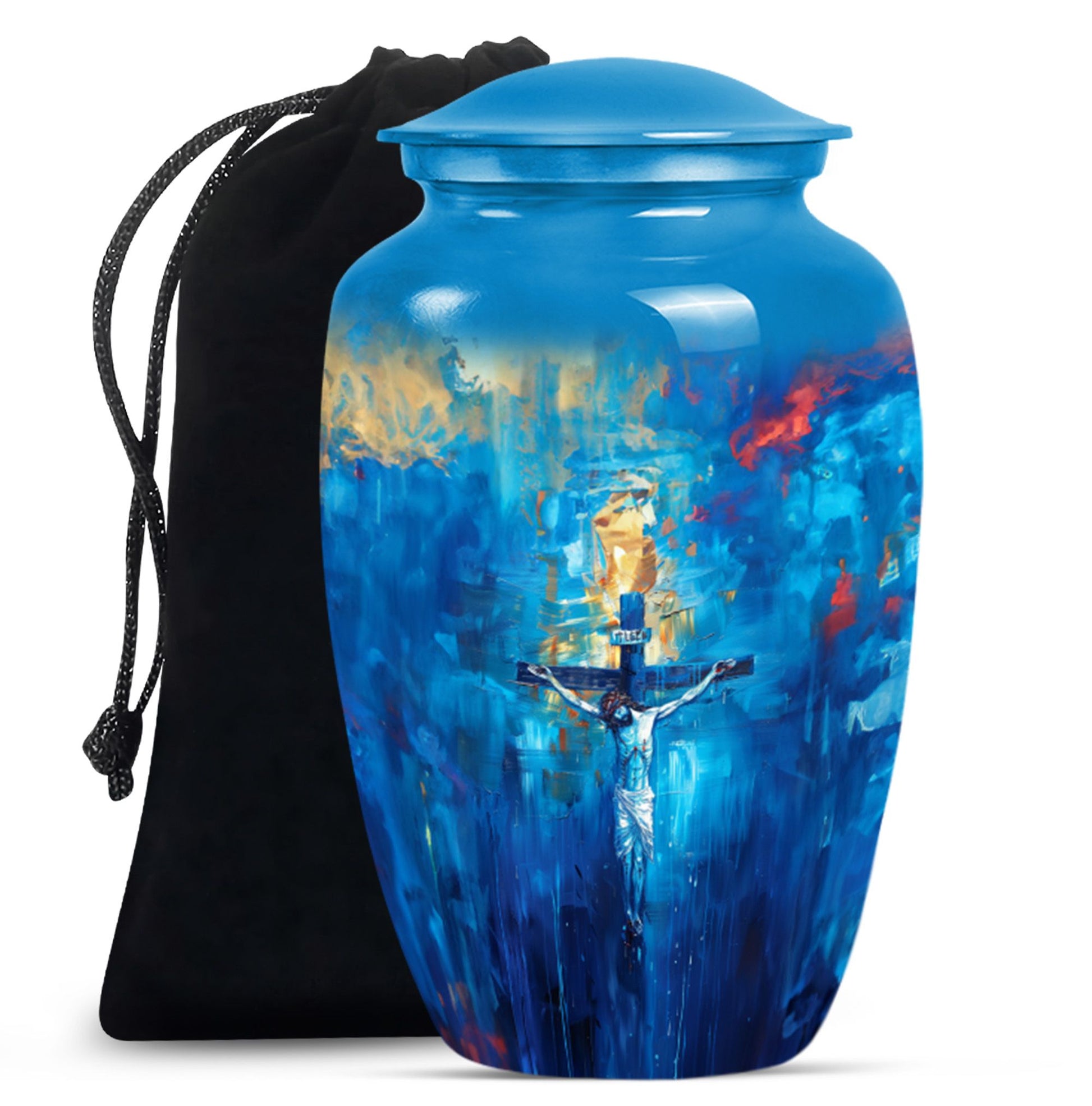 Jesus Theme Large Urn 10 Inch