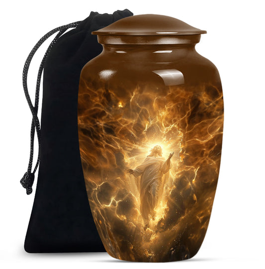 Jesus Theme Large Urn 10 Inch