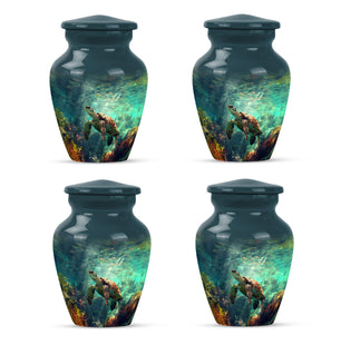 Tortoise Theme 3 Inch Keepsake Pack of 4