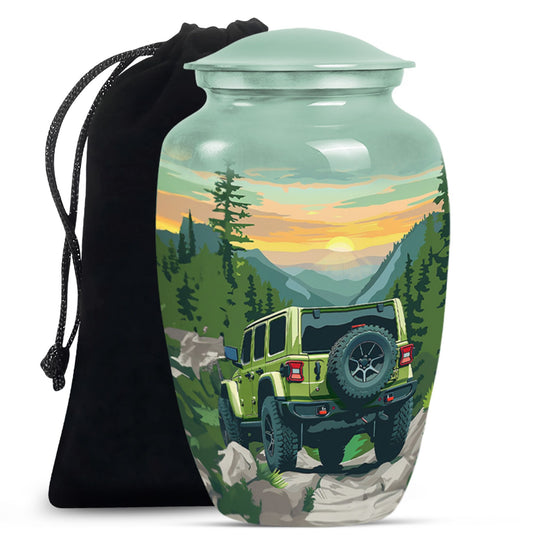 Car Theme Large Urn 10 Inch