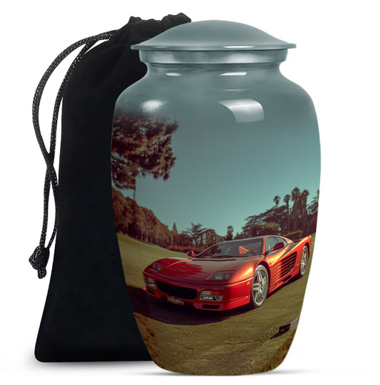 Car Theme Large Urn 10 Inch