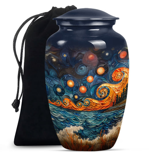 Sunset Theme Large Urn 10 Inch