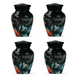 Swan Theme 3 Inch Keepsake Pack of 4