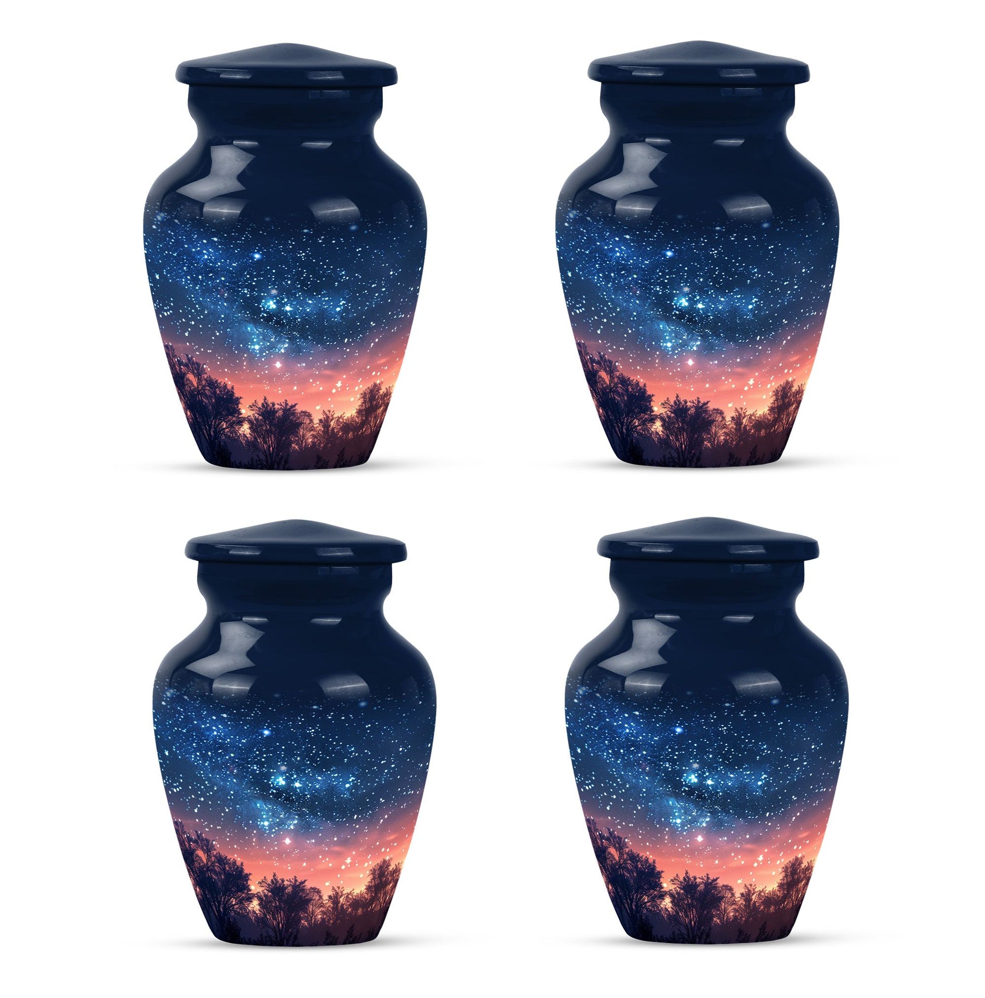Majestic Sky Theme 3 Inch Keepsake Pack of 4