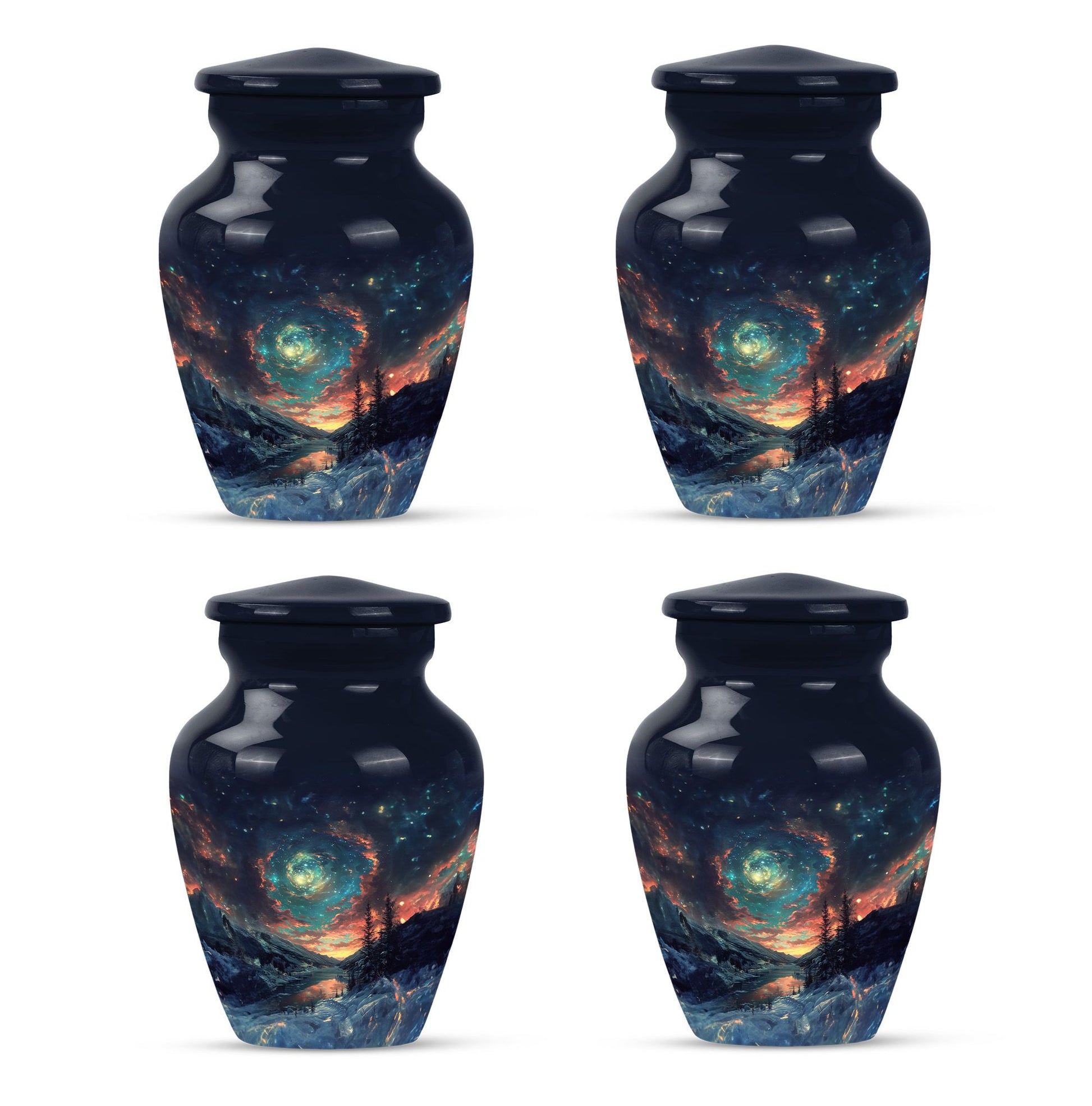 Majestic Sky Theme 3 Inch Keepsake Pack of 4