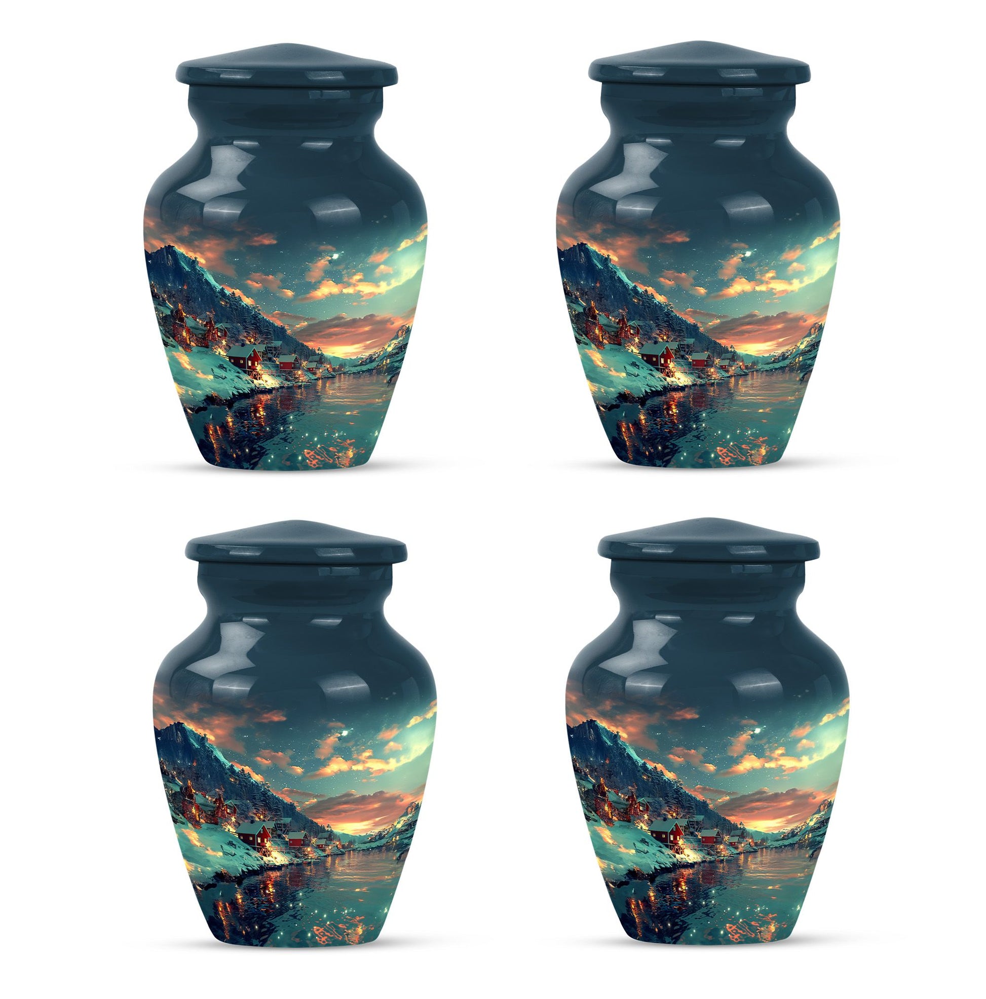 Majestic Sky Theme 3 Inch Keepsake Pack of 4