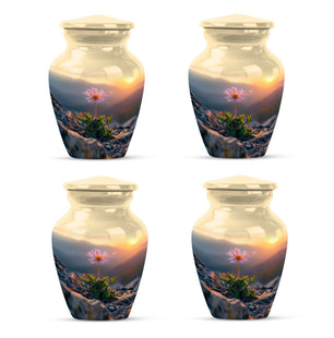 Flower Theme 3 Inch Keepsake Pack of 4