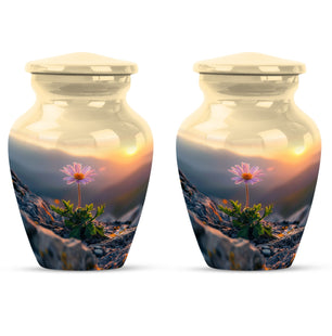 Flower Theme 3 Inch Keepsake Pack of 2