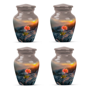 Flower Theme 3 Inch Keepsake Pack of 4