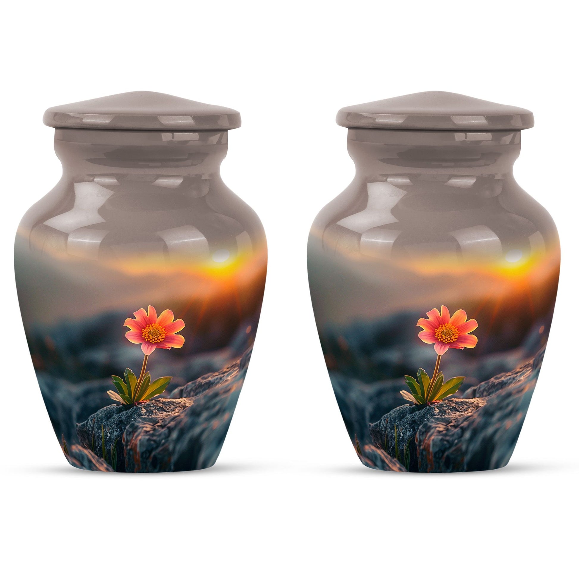 Flower Theme 3 Inch Keepsake Pack of 2