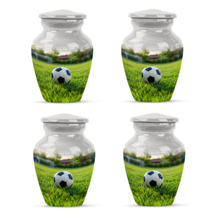 Foothball Theme 3 Inch Keepsake Pack of 4