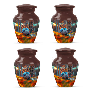 Foothball Theme 3 Inch Keepsake Pack of 4