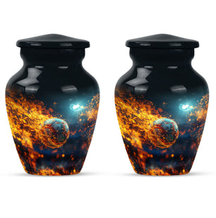 Foothball Theme 3 Inch Keepsake Pack of 2