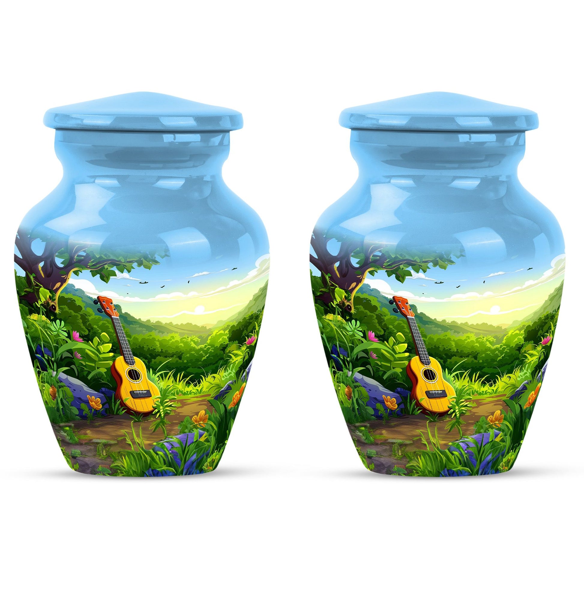 Guitar Theme 3 Inch Keepsake Pack of 2