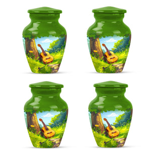 Guitar Theme 3 Inch Keepsake Pack of 4