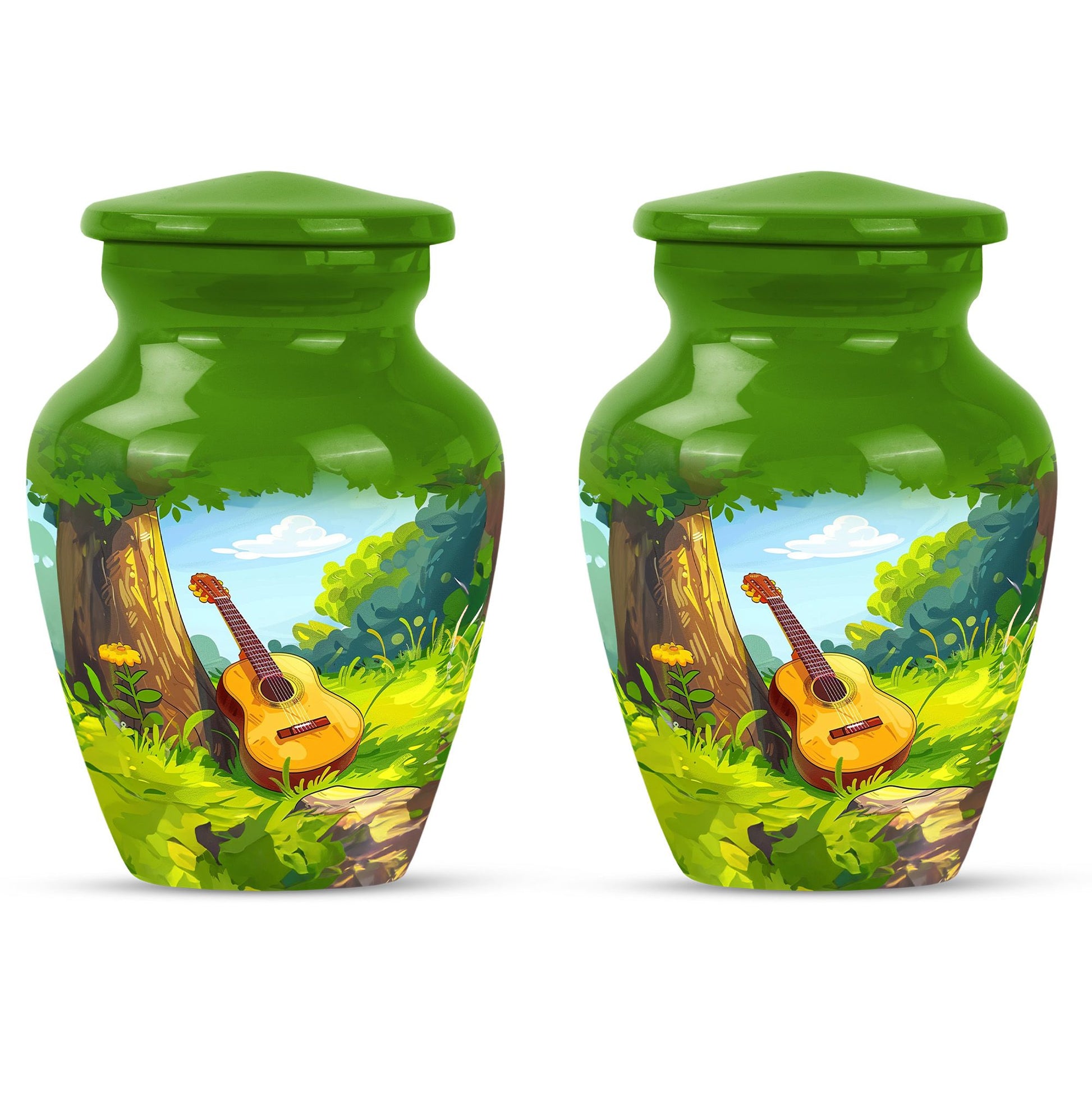Guitar Theme 3 Inch Keepsake Pack of 2