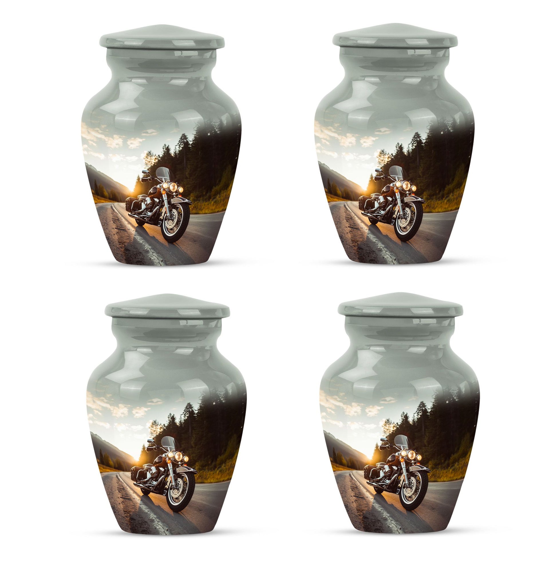 Bike Theme 3 Inch Keepsake Pack of 4