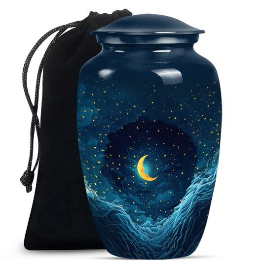 Majestic Moon Theme Large Urn 10 Inch