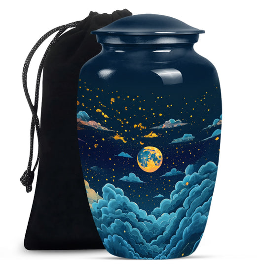 Majestic Moon Theme Large Urn 10 Inch