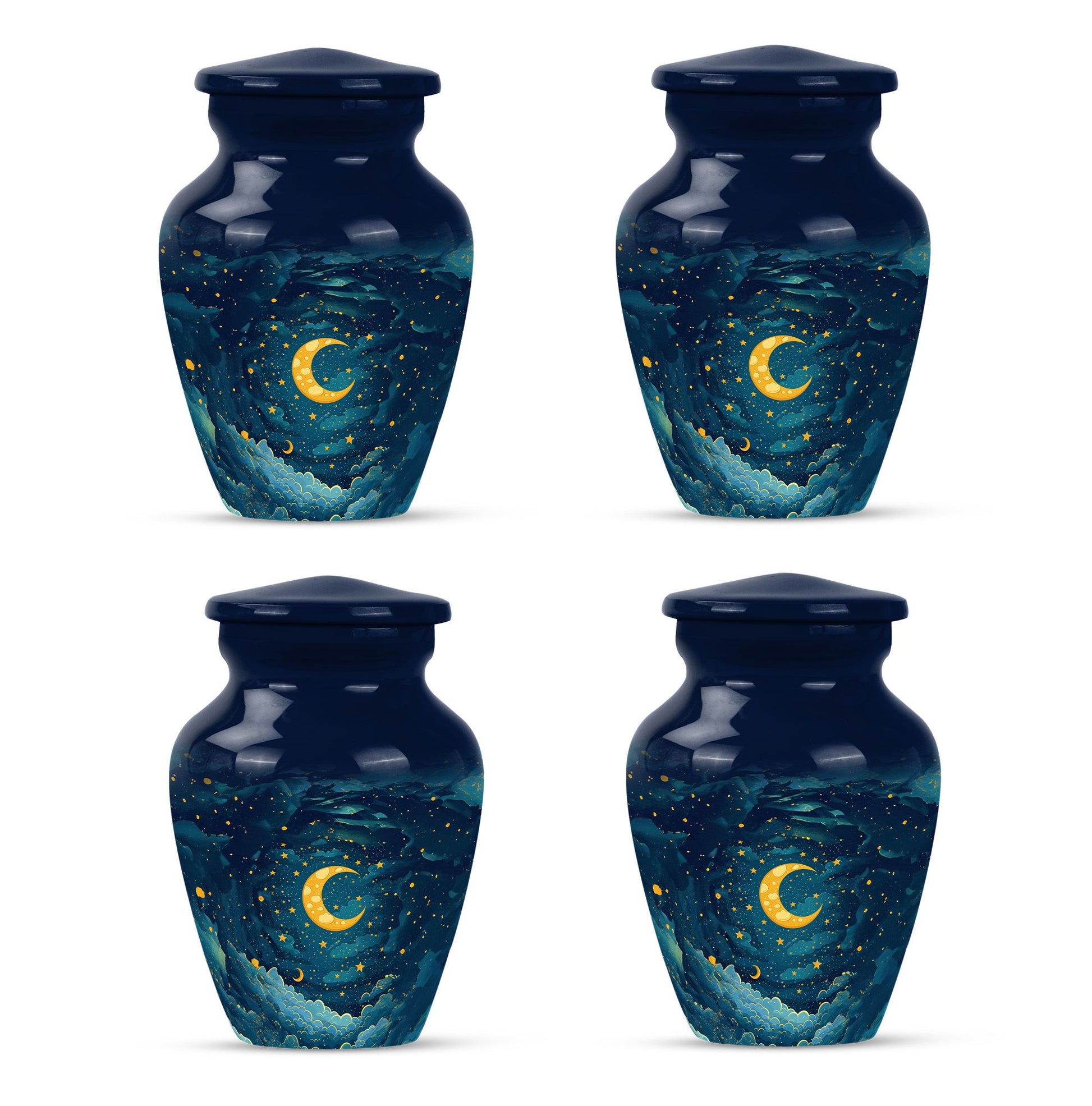 Majestic Moon Theme 3 Inch Keepsake Pack of 4
