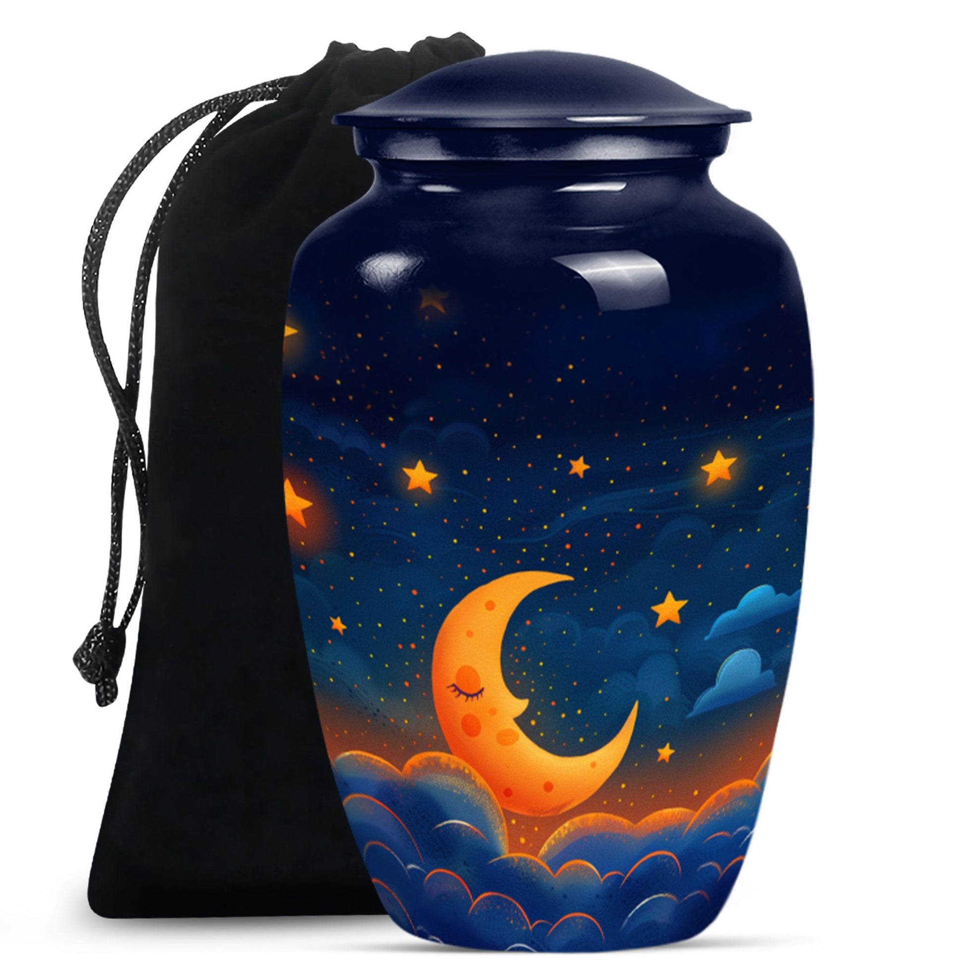Night Sky Theme Large Urn 10 Inch