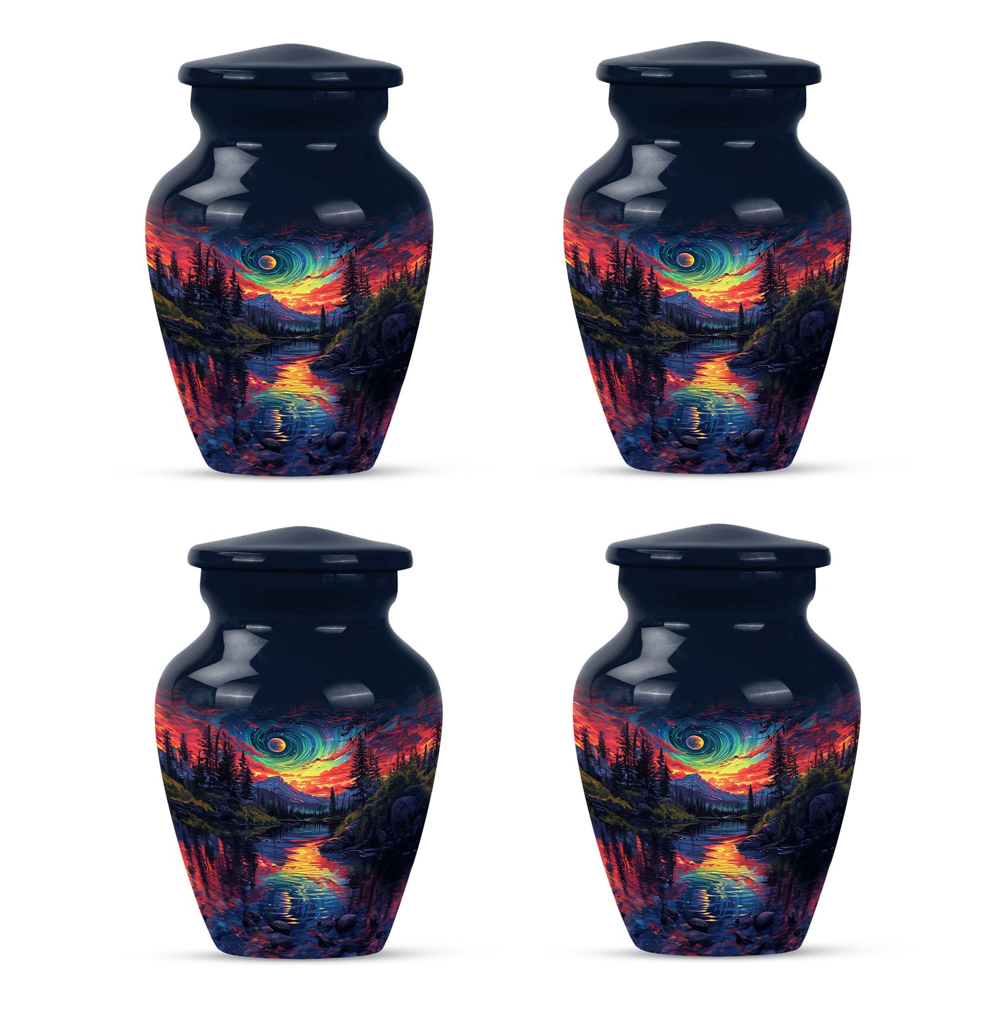 Majestic Sky Theme 3 Inch Keepsake Pack of 4