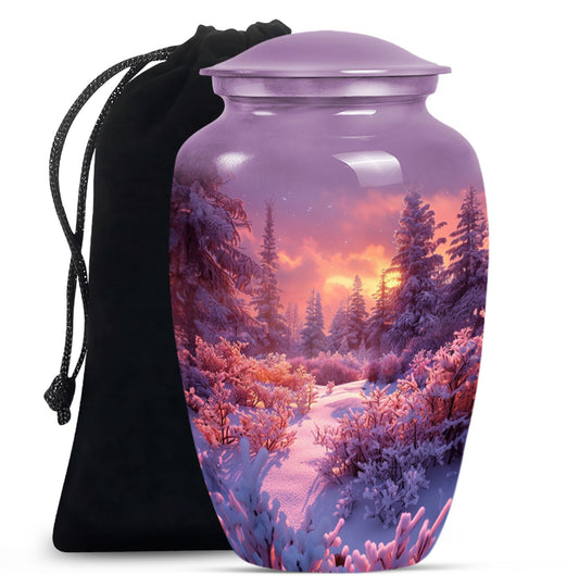 Majestic Sky Theme Large Urn 10 Inch