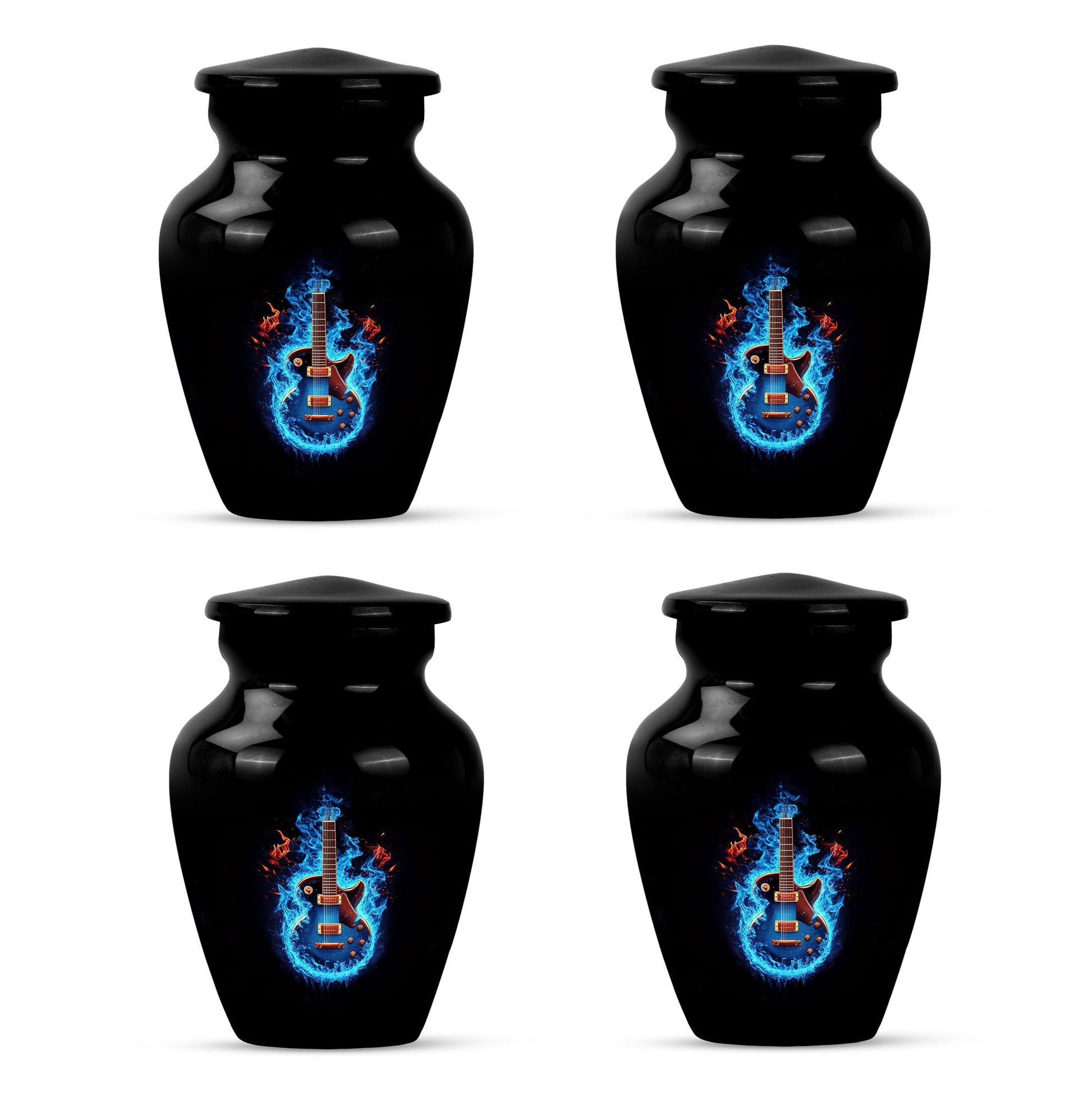 Guitar Theme 3 Inch Keepsake Pack of 4