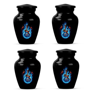 Guitar Theme 3 Inch Keepsake Pack of 4