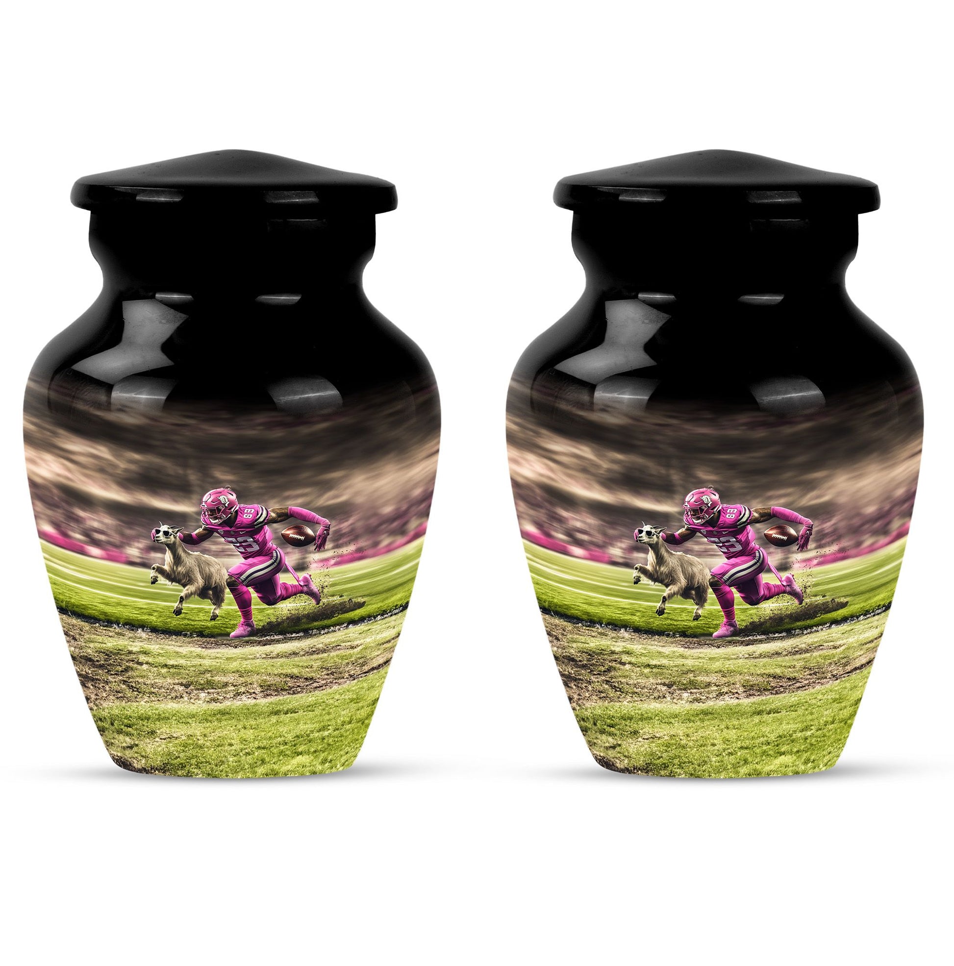 Football Theme 3 Inch Keepsake Pack of 2