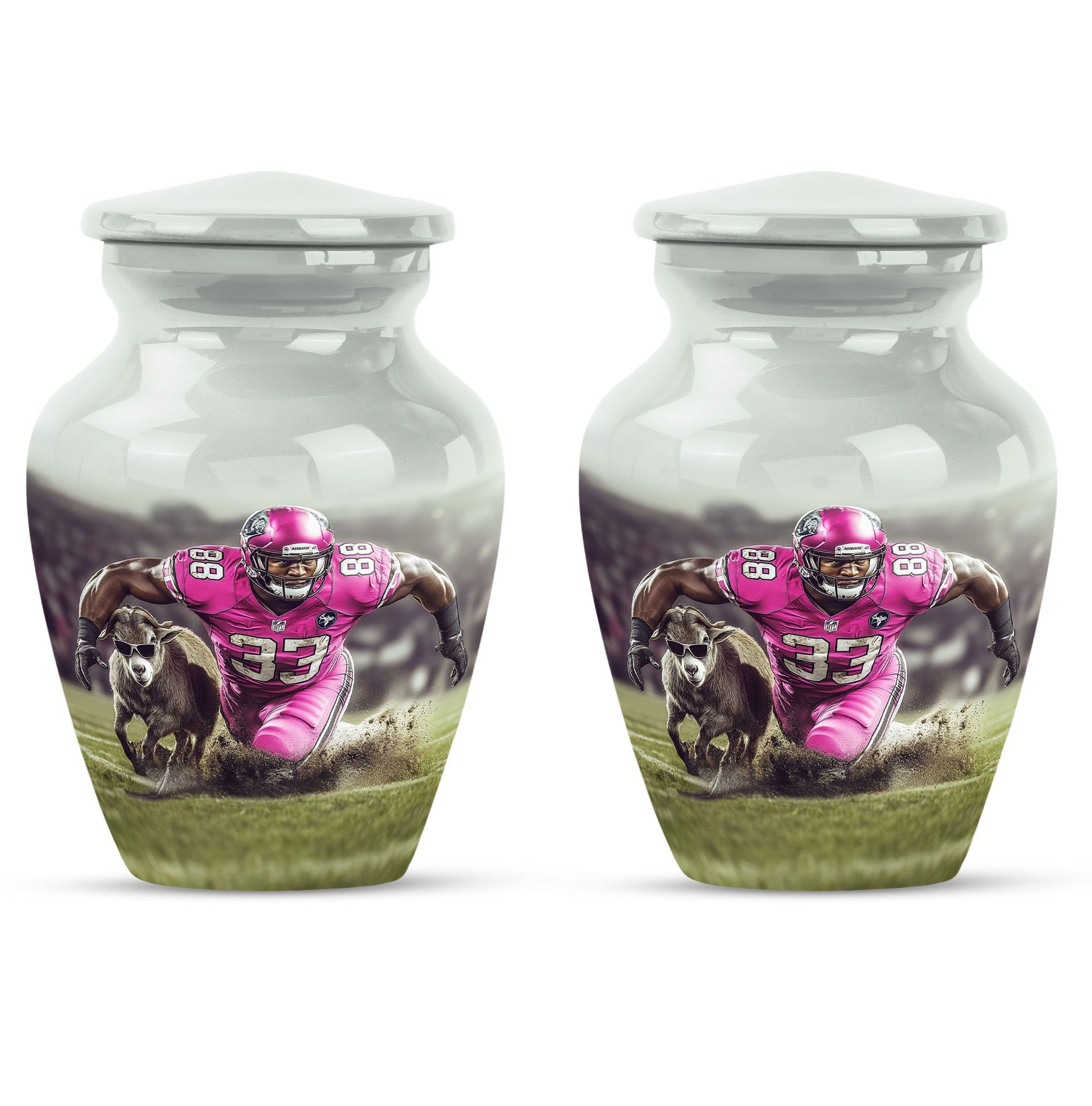 Football Theme 3 Inch Keepsake Pack of 2