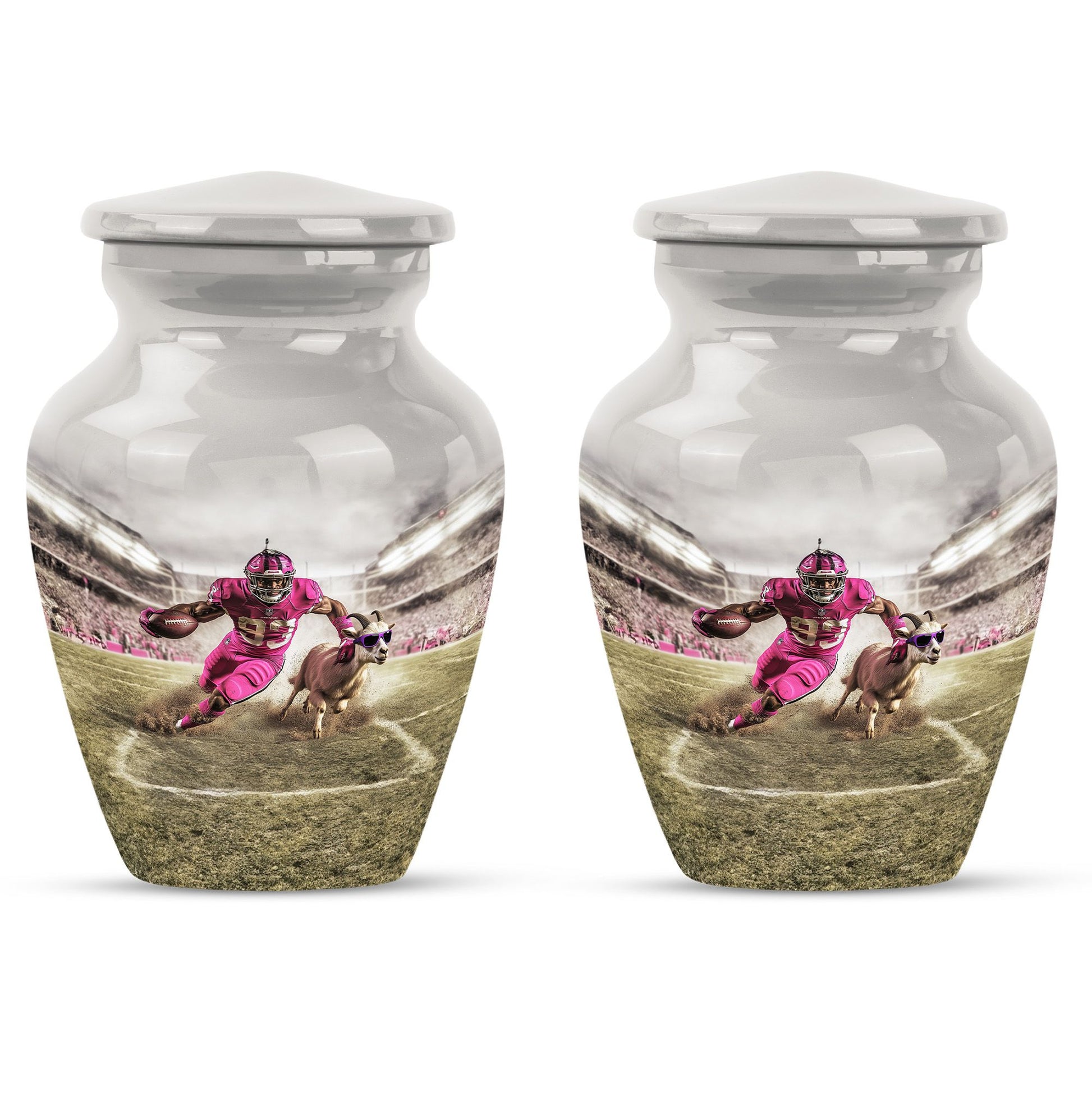 Football Theme 3 Inch Keepsake Pack of 2