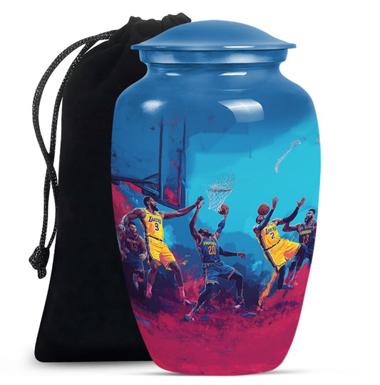 Football Theme Large Urn 10 Inch