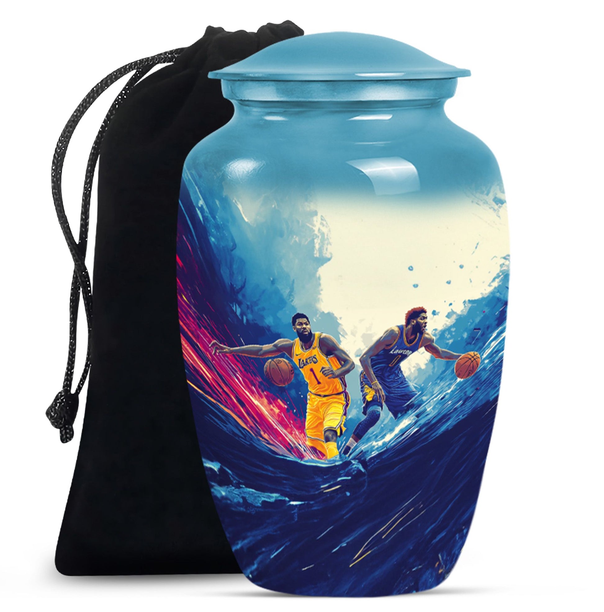 Football Theme Large Urn 10 Inch