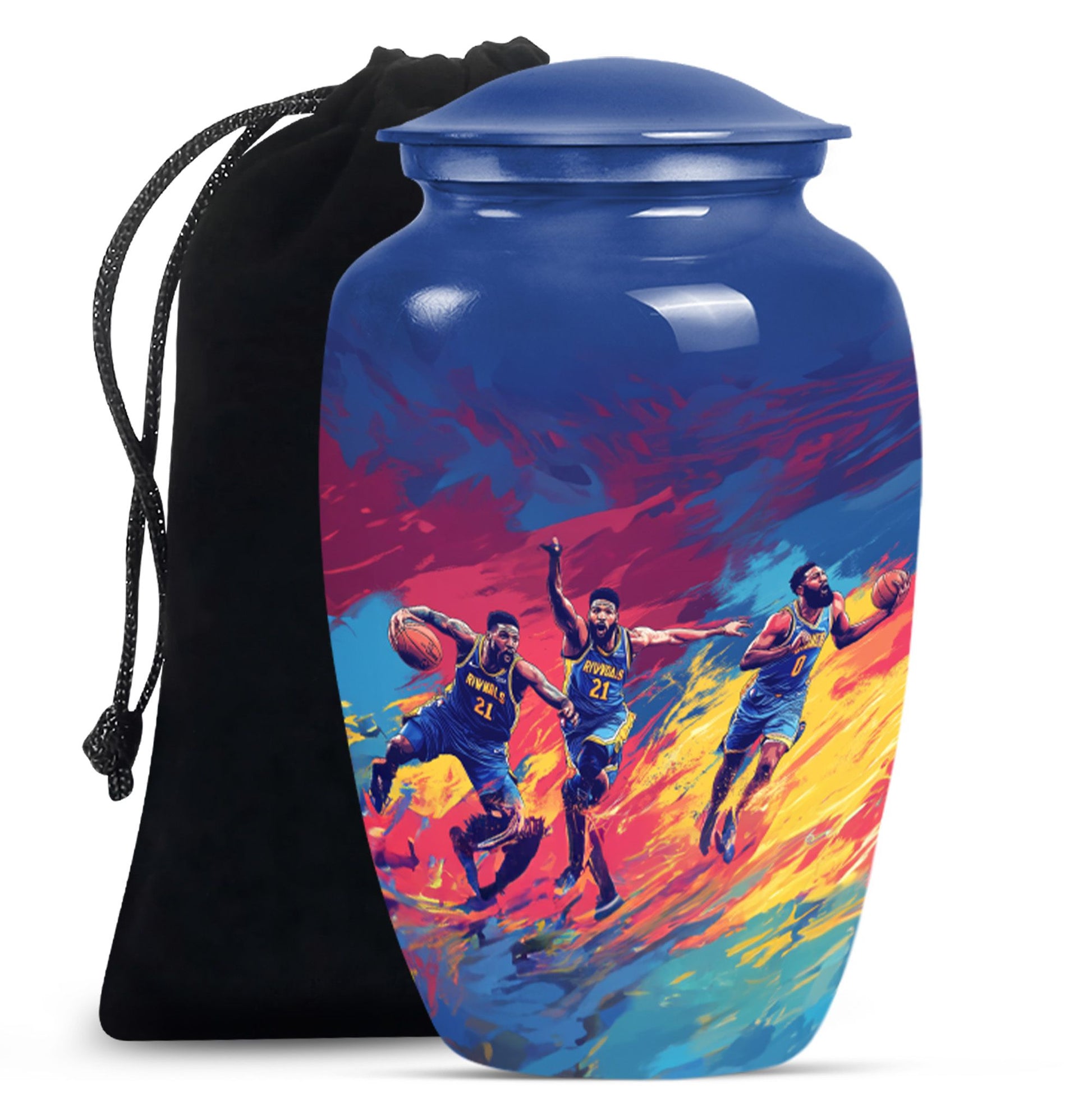 Football Theme Large Urn 10 Inch