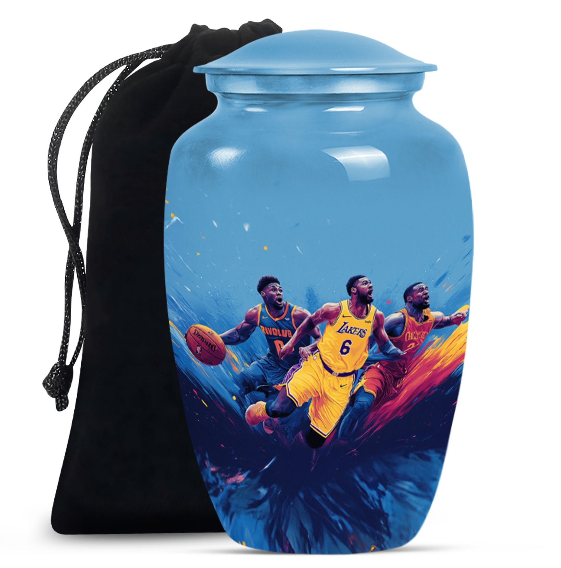 Football Theme Large Urn 10 Inch