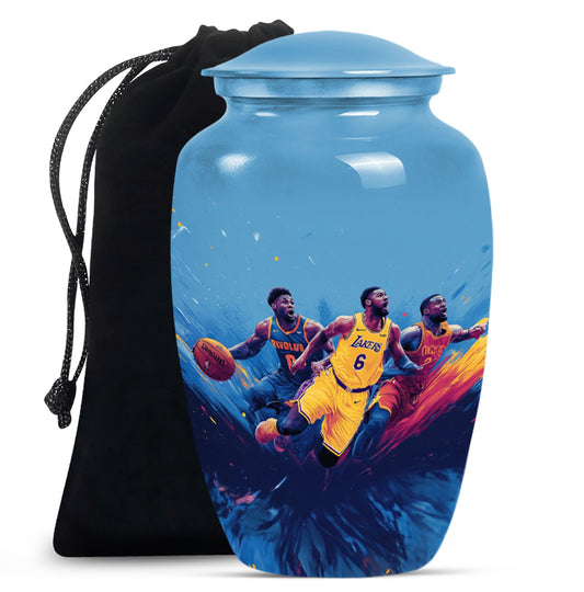 Football Theme Large Urn 10 Inch