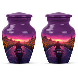 Motorbike Riders Theme 3 Inch Keepsake Pack of 2
