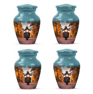Motorbike Riders Theme 3 Inch Keepsake Pack of 4