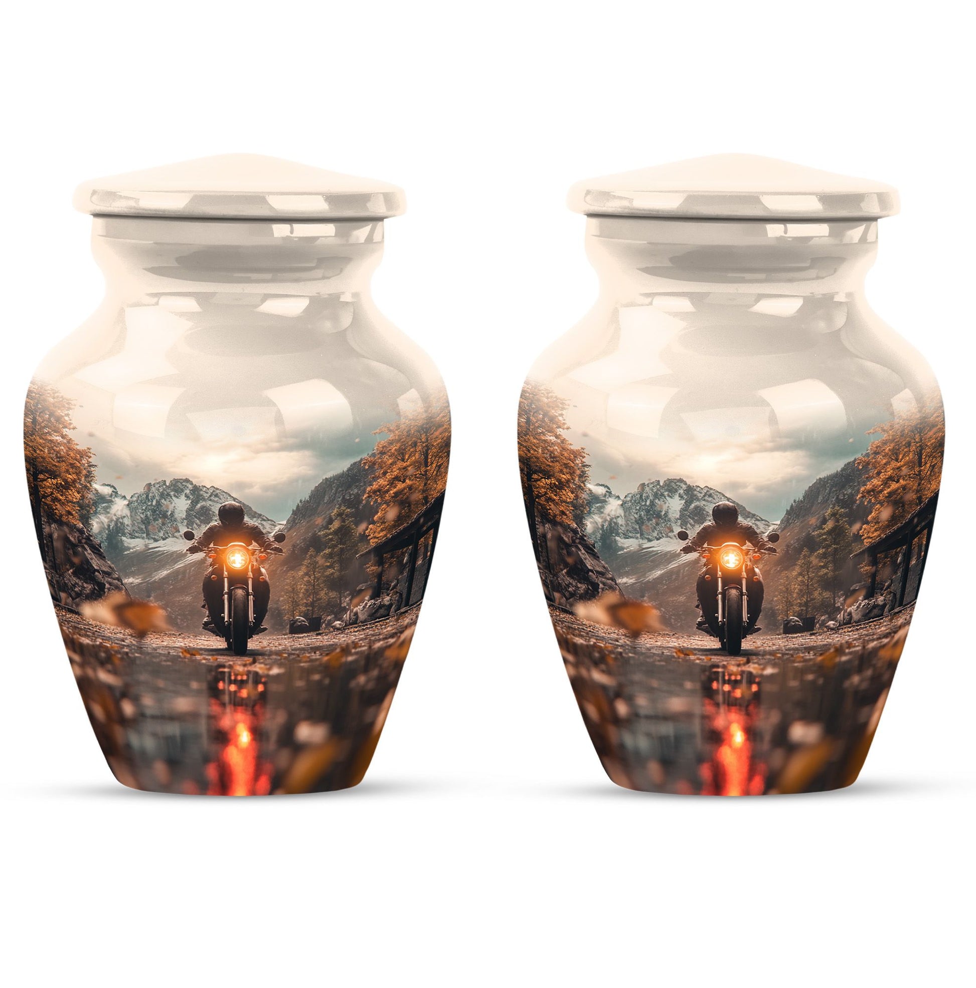 Motorbike Riders Theme 3 Inch Keepsake Pack of 2