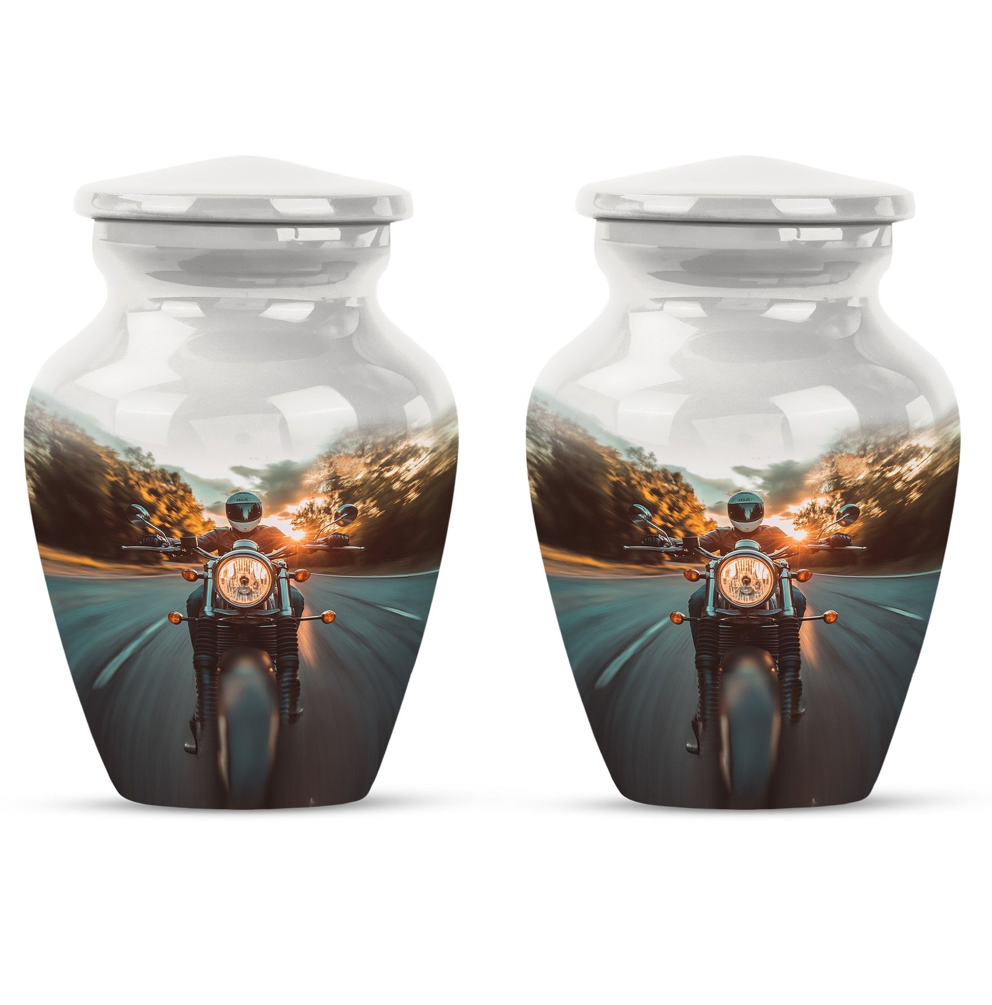 Motorbike Riders Theme 3 Inch Keepsake Pack of 2