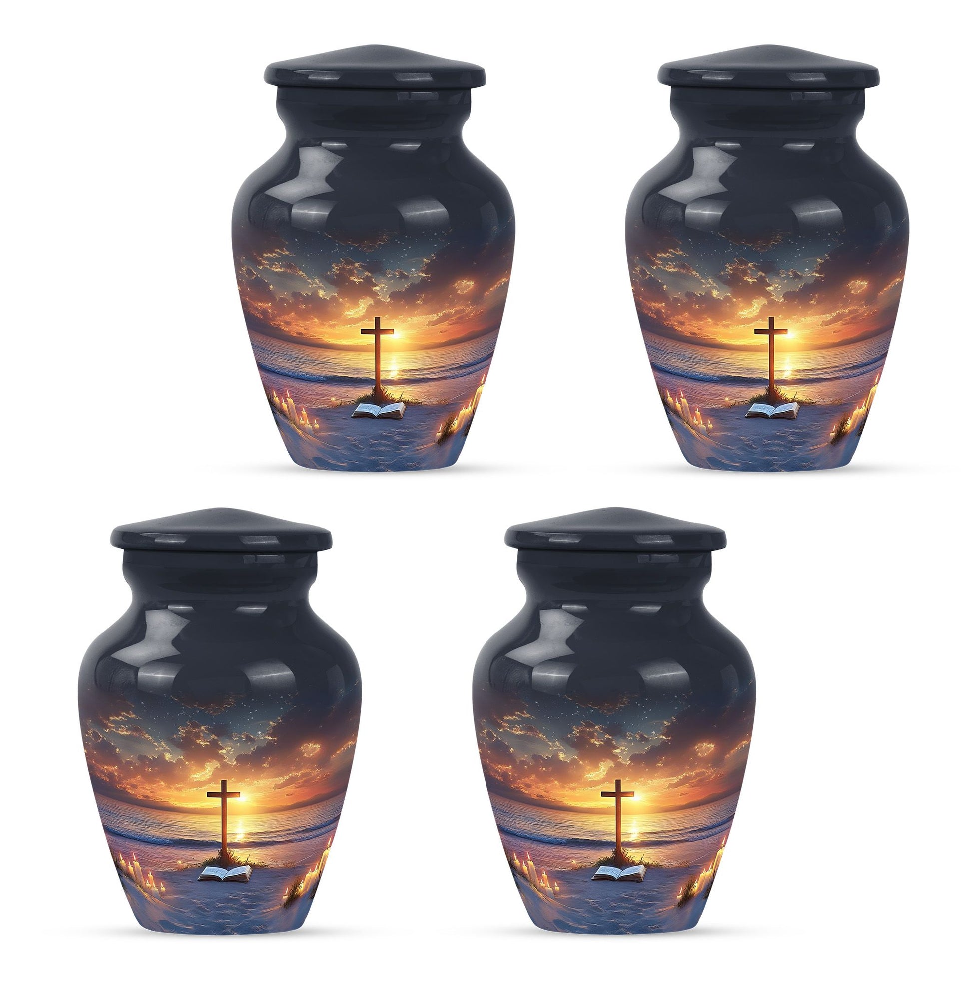 Cross Theme 3 Inch Keepsake Pack of 4