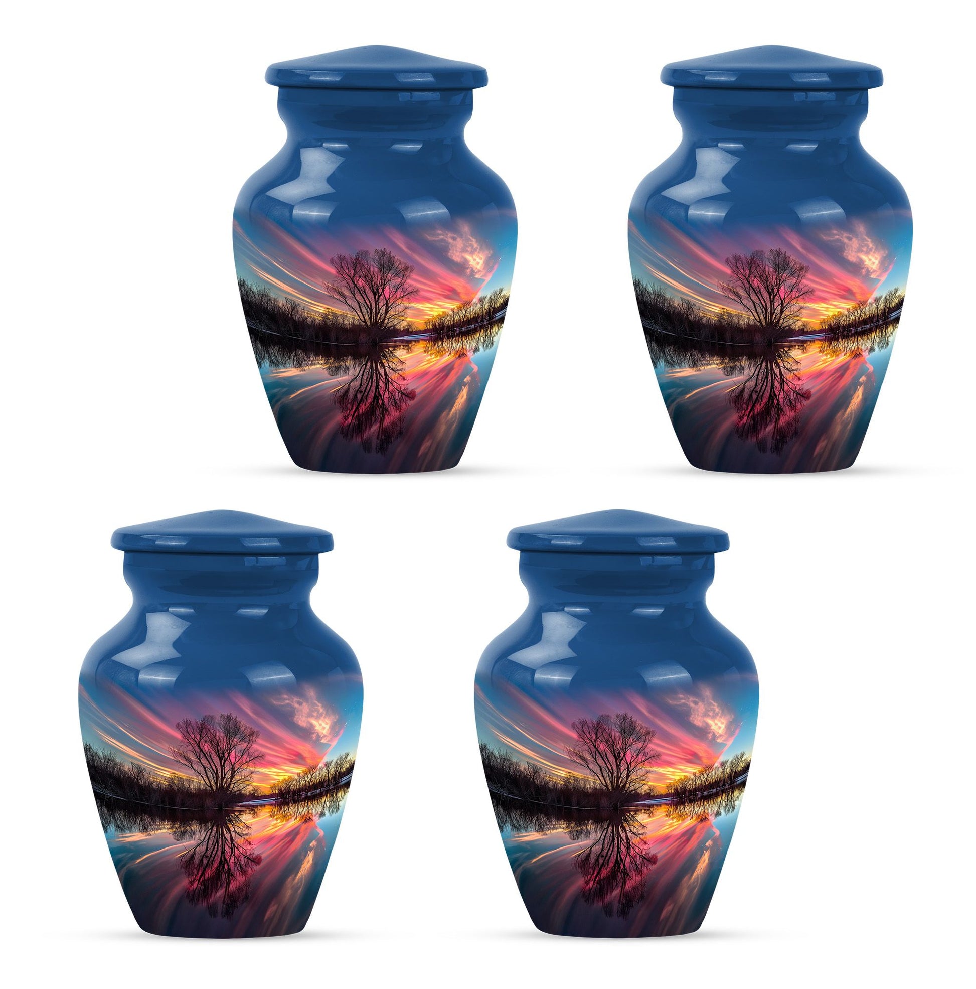 River Theme 3 Inch Keepsake Pack of 4