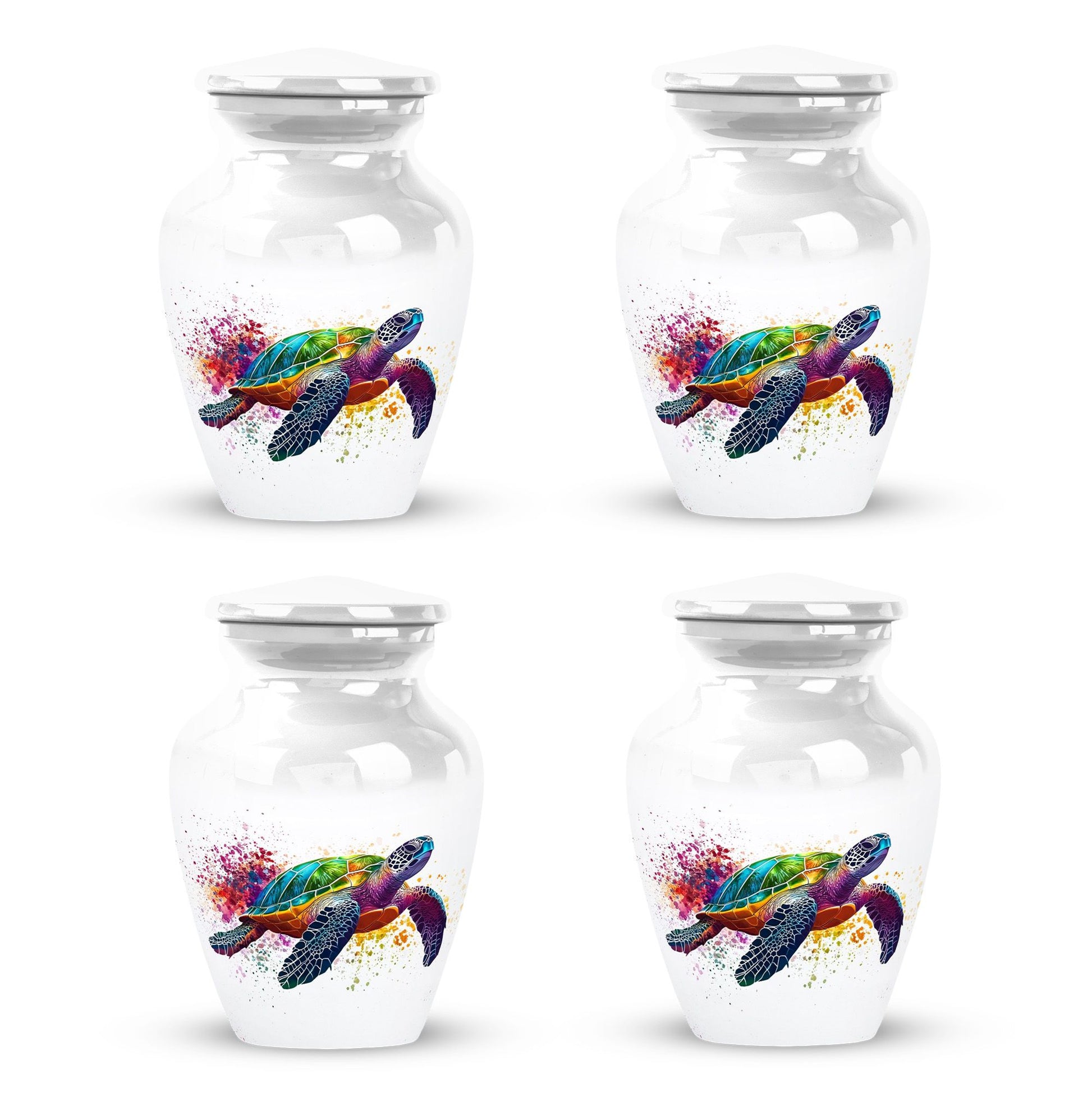 Tortoise Theme 3 Inch Keepsake Pack of 4