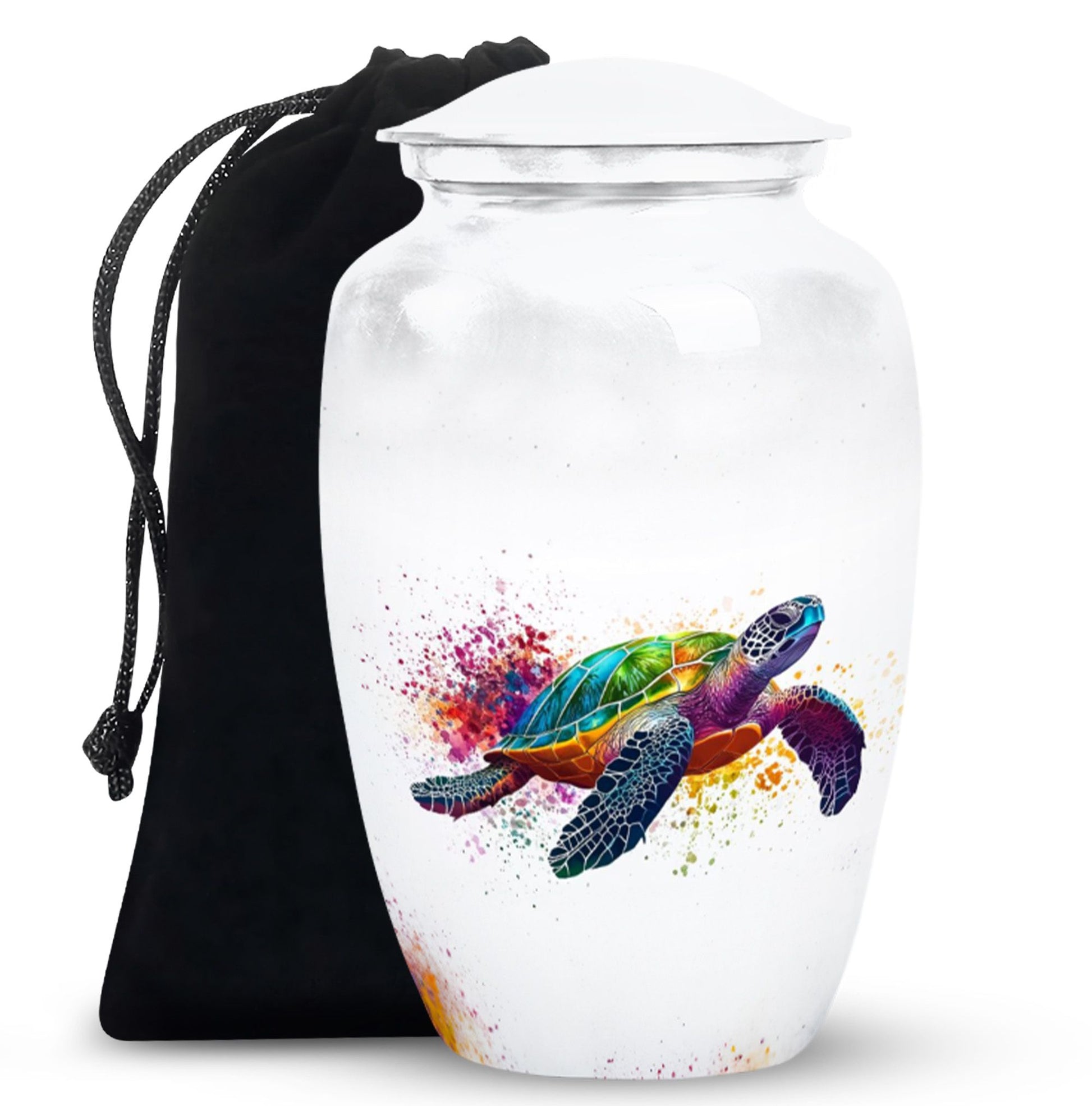 Tortoise Theme Large Urn 10 Inch